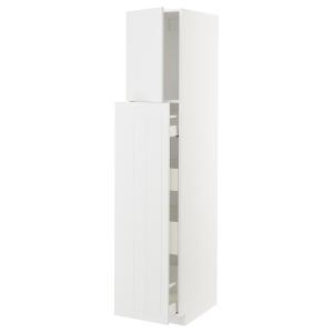 IKEA - armario alto 1pt4 cajones extraíbl, blancoStensund b…