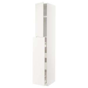 IKEA - armario alto 1pt4 cajones extraíbl, blancoVeddinge b…