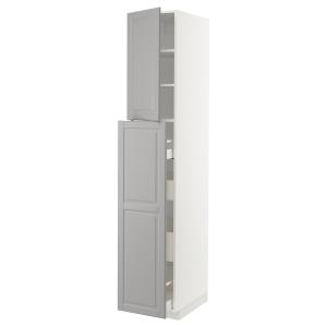 IKEA - armario alto 4 cj1 pt2 bldxtraíbl, blancoBodbyn gris…