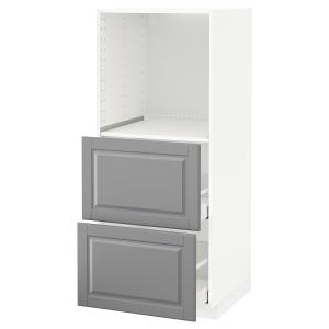 IKEA - Armario alto horno con 2 cajones, blanco, Bodbyn bla…