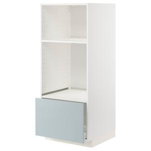 IKEA - Armario alto hornomicro con cajón, blancoKallarp azu…