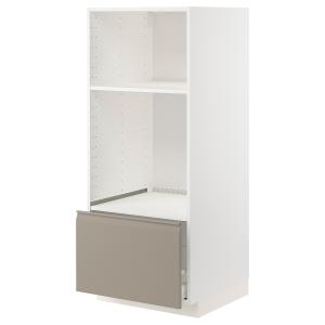 IKEA - Armario alto hornomicro con cajón, blancoUpplöv beig…