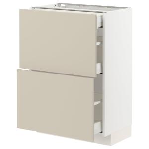 IKEA - armario bajo 2 frentes3 cajones, blancoHavstorp beig…
