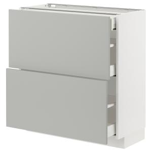 IKEA - armario bajo 2 frentes3 cajones, blancoHavstorp gris…