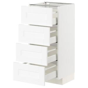 IKEA - armario bajo 4 cajones4 frentes, blanco Enköpingblan…