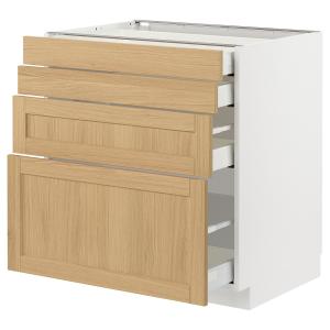 IKEA - armario bajo 4 cajones4 frentes, blancoForsbacka rob…