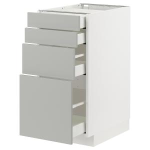 IKEA - armario bajo 4 cajones4 frentes, blancoHavstorp gris…