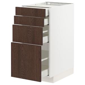 IKEA - armario bajo 4 cajones4 frentes, blancoSinarp marrón…