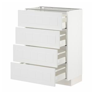 IKEA - armario bajo 4 cajones4 frentes, blancoStensund blan…