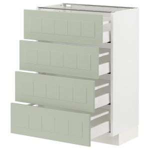 IKEA - armario bajo 4 cajones4 frentes, blancoStensund verd…