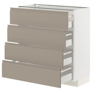 IKEA - armario bajo 4 cajones4 frentes, blancoUpplöv beige…
