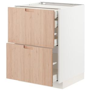 IKEA - armario bajo cocina 4 cajones, blancoFröjered bambú…