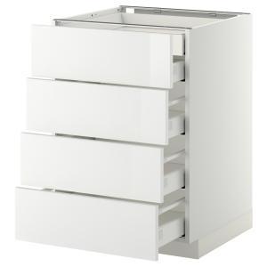 IKEA - Armario bajo cocina 5 cajones, blanco, Ringhult blan…