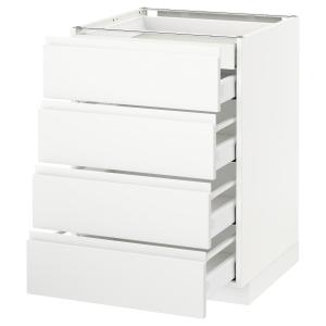 IKEA - Armario bajo cocina 5 cajones, blanco, Voxtorp blanc…