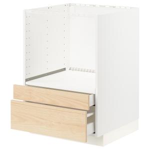 IKEA - Armario bajo para combi microondas, blanco, Askersun…