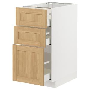 IKEA - armario bajo con 3 cajones, blancoForsbacka roble, 4…