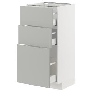 IKEA - armario bajo con 3 cajones, blancoHavstorp gris clar…