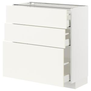 IKEA - armario bajo con 3 cajones, blancoVallstena blanco,…