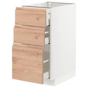 IKEA - armario bajo con 3 cajones, blancoVoxtorp efecto rob…