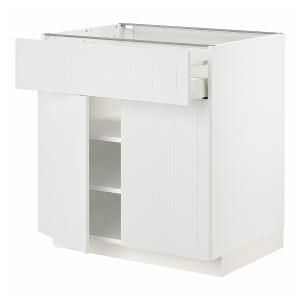 IKEA - armario bajo con cajón y 2 puertas, blancoStensund b…