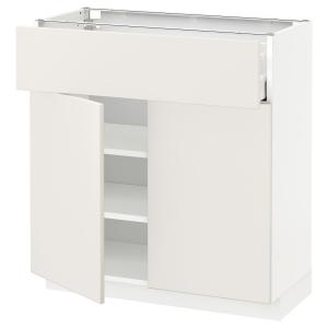 IKEA - armario bajo con cajón y 2 puertas, blancoVeddinge b…