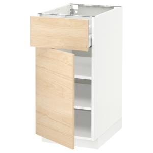 IKEA - armario bajo con cajón y puerta, blancoAskersund efe…