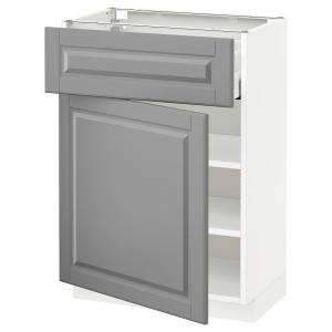 IKEA - armario bajo con cajón y puerta, blancoBodbyn gris,…
