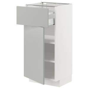 IKEA - armario bajo con cajón y puerta, blancoHavstorp gris…