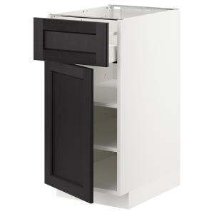 IKEA - armario bajo con cajón y puerta, blancoLerhyttan tin…