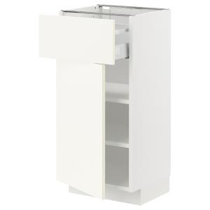 IKEA - armario bajo con cajón y puerta, blancoVallstena bla…