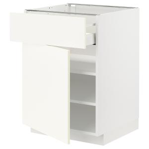 IKEA - armario bajo con cajón y puerta, blancoVallstena bla…