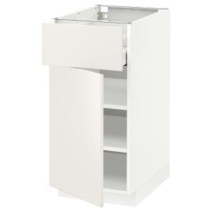 IKEA - armario bajo con cajón y puerta, blancoVeddinge blan…