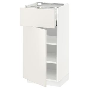 IKEA - armario bajo con cajón y puerta, blancoVeddinge blan…