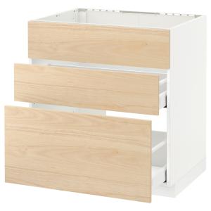 IKEA - Armario bajo fregadero 2 cajones,blanco, Askersund e…