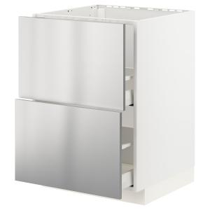 IKEA - armario bajo fregadero 2 cajones, blancoVårsta acero…