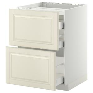 IKEA - Armario bajo para placa 3 cajones, blanco, Bodbyn bl…