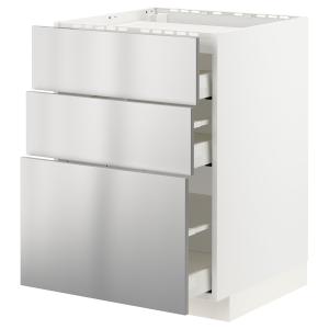 IKEA - armario bajo para placa 3 cajones, blancoVårsta acer…
