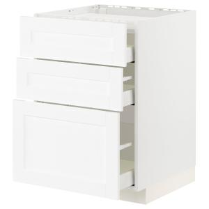 IKEA - armario bajo placa 3cajones3frentes, blanco Enköping…