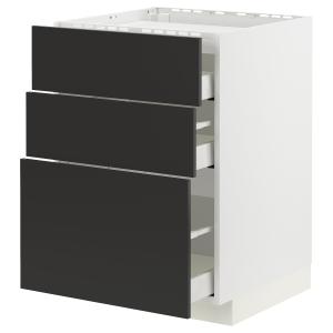 IKEA - armario bajo placa 3cajones3frentes, blancoNickebo a…