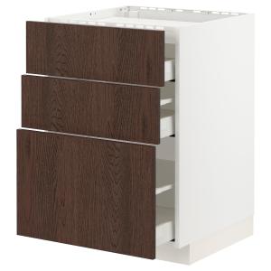 IKEA - armario bajo placa 3cajones3frentes, blancoSinarp ma…