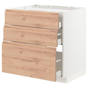 IKEA - armario bajo placa 3cajones3frentes, blancoVoxtorp e…