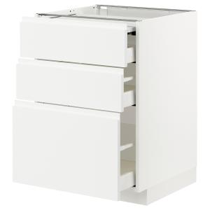 IKEA - armario bajo superf deslizante 3caj, blancoVoxtorp b…