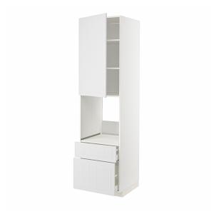 IKEA - armario para horno 2 cajones puerta blanco/Stensund…