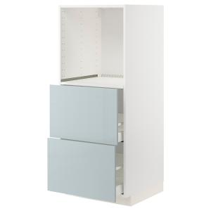 IKEA - armario para horno con 2 cajones, blancoKallarp azul…
