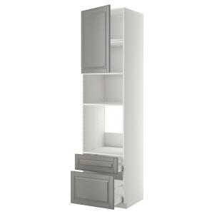 IKEA - armario hornomicro puerta 2 caj, blancoBodbyn gris,…