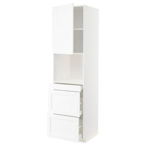 IKEA - armario microondas 3 cajones puerta, blanco Enköping…