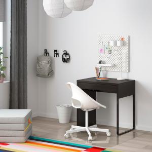IKEA - Escritorio, negro-marrón, 73x50 cm negro-marrón