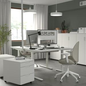 IKEA - escritorio, blanco, 120x80 cm blanco