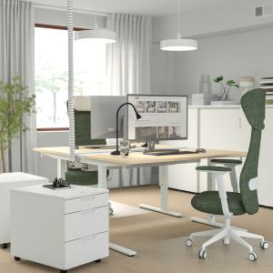 IKEA - escritorio, chapa abedulblanco, 140x60 cm chapa abed…