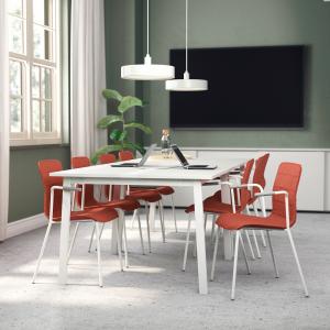 IKEA - mesa de reuniones, blanco, 120x108x75 cm blanco